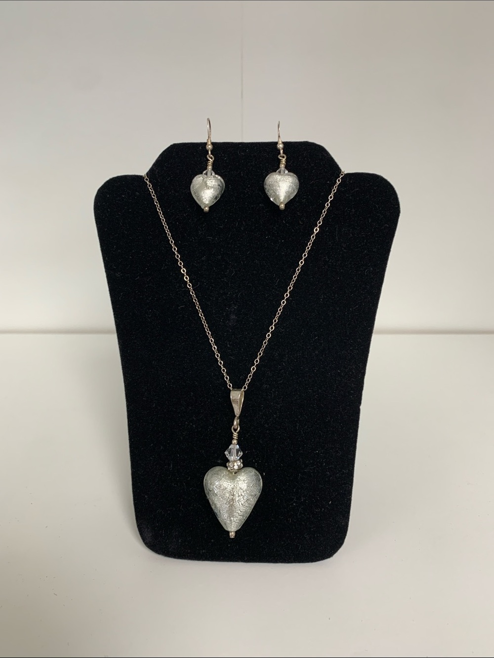 Handmade Murano Glass Heart Set